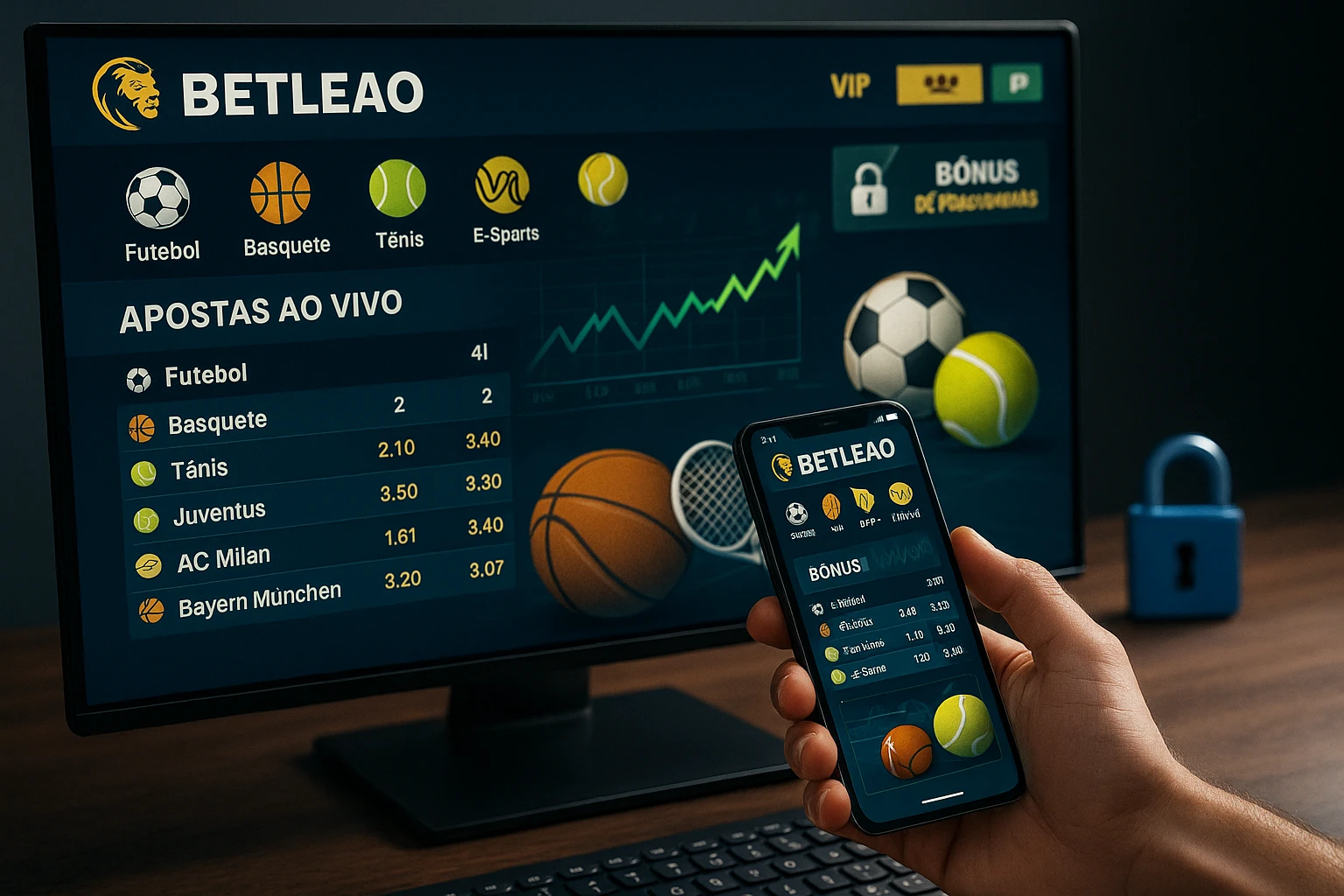 Aposte em apostas esportivas no cassino online BETLEAO