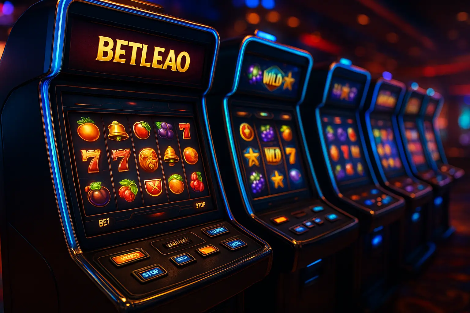 Explore o mundo das slot machines no BETLEAO Casino